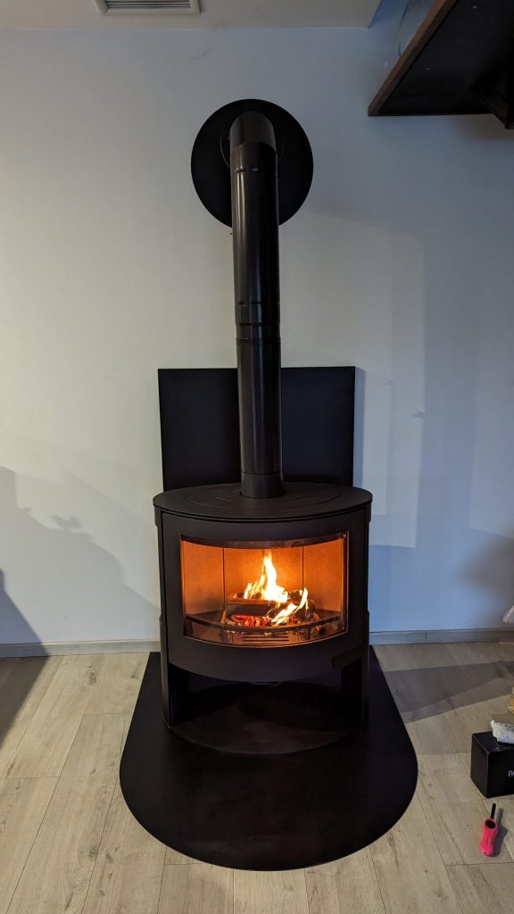 Chantier poêle à bois